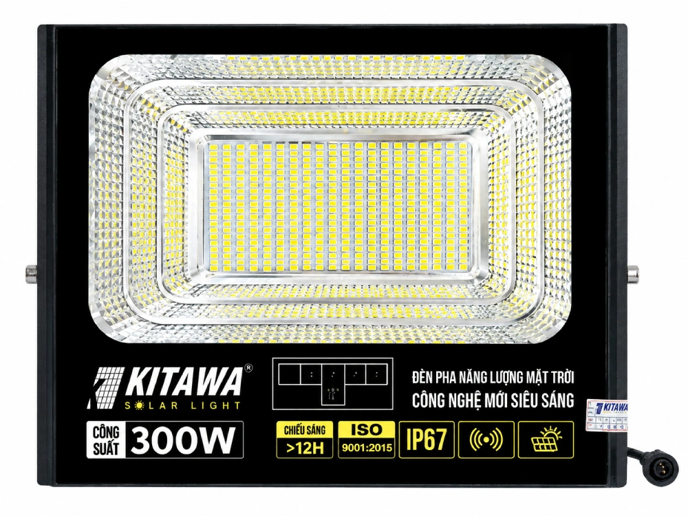 Đèn pha năng lượng mặt trời Kitawa BDP26.300 (300W)