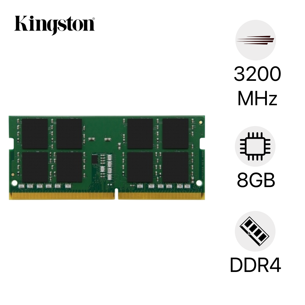 RAM Laptop Kingston DDR4 3200MHz 8GB KVR32S22S8/8WP