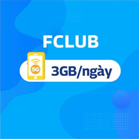 Sim 4G Vinaphone FCLUB 3GB/Ngày - Miễn phí 12 tháng
