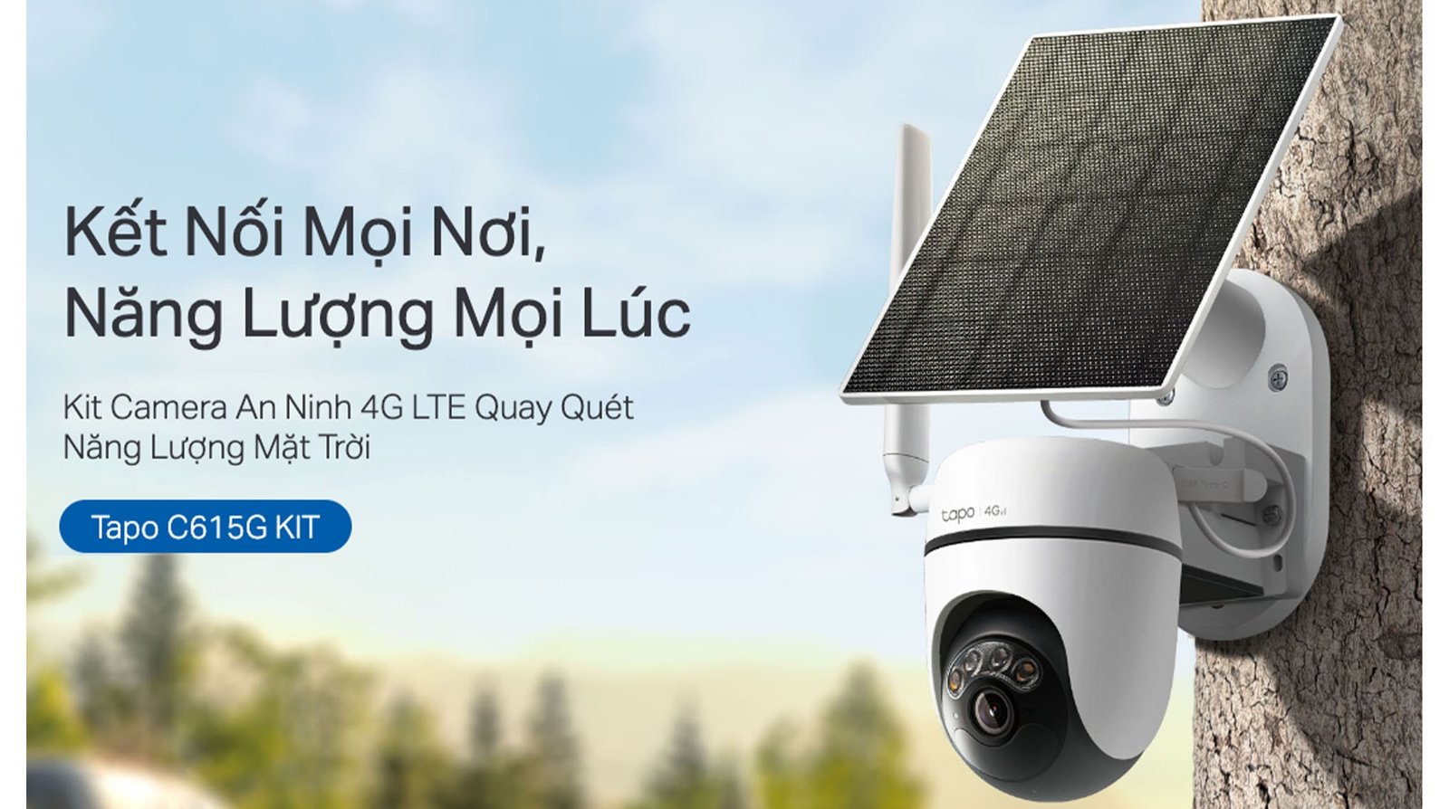 Camera IP Ngoài trời 360 Độ 3MP TP-Link Tapo C615G KIT